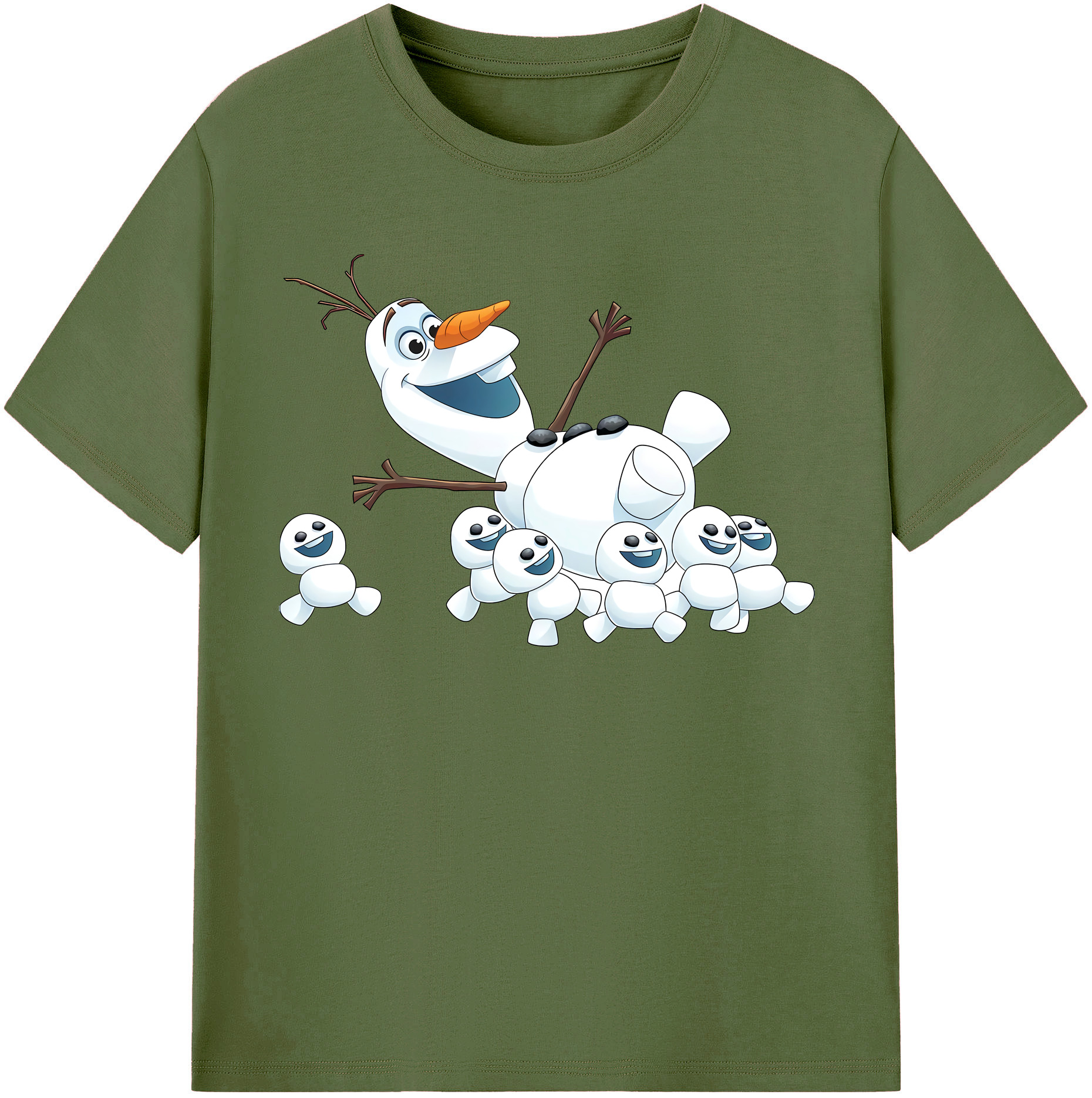 （画像用） アナと雪の女王 アンナ エルサ Frozen Anna Elsa 綿100％半袖Tシャツ（フロントプリント）